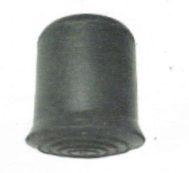 Puntale esterno mm 16 a campana in gomma colore nero