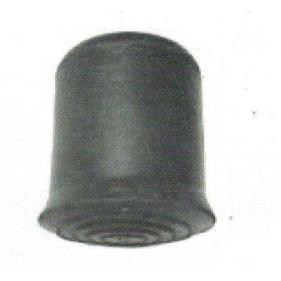 Puntale esterno mm 16 a campana in gomma colore nero