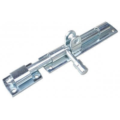 Catenaccio orizzontale mm 100 in acciaio INOX con mandata tonda e portalucchetto Ibfm art 62I