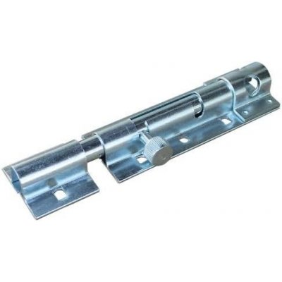 Catenaccio orizzontale mm 150 in acciaio tropicalizzato con mandata tonda e portalucchetto Ibfm art 22/V