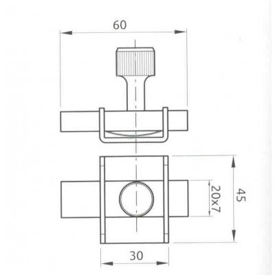 Catenaccio a saldare in ferro zincato tipo pesante Ibfm 416