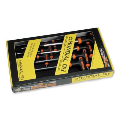 Serie 7 chiavi esagonali a TI impugnatura plastica Mundial 0344.110