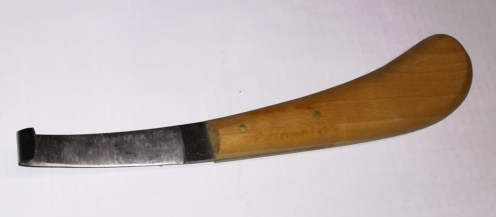Coltello sbavatore per tubi manico  legno