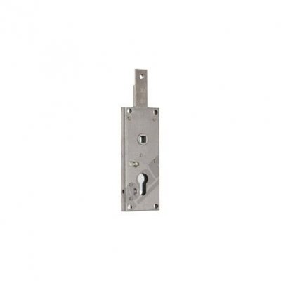 Serratura NEMEF 0307N01 con molla e foro sagomato per basculante catenaccio con filetto 8 MA