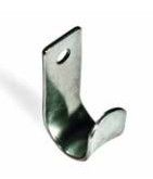 Piastra a gancio multiuso verticale a 1 foro in acciaio zincato