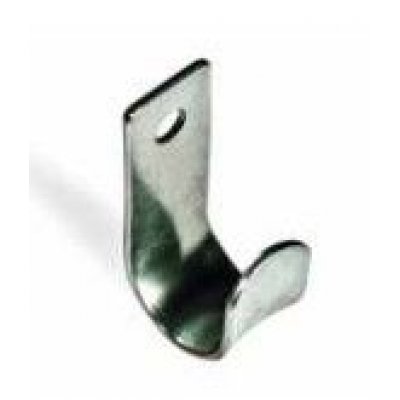 Piastra a gancio multiuso verticale a 1 foro in acciaio zincato