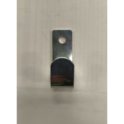 Piastra a gancio multiuso verticale a 1 foro in acciaio zincato