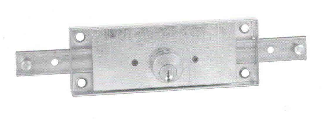 Serratura FASEM 112CL cilindro tondo d. 25 x 24 per serranda centrale con catenacci lunghi