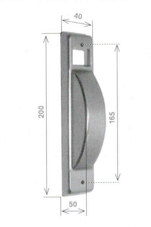 Placca per avvolgitore semincasso per riduttori SR-8 in alluminio laccato BIANCO