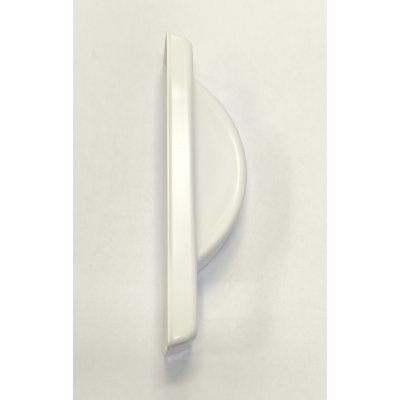 Placca per avvolgitore semincasso per riduttori SR-8 in alluminio laccato BIANCO