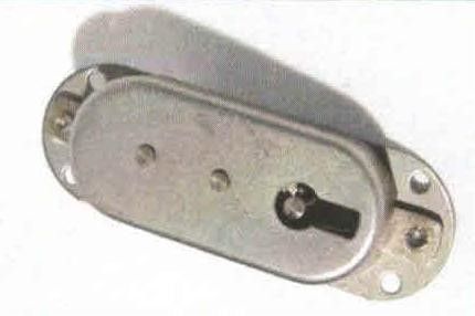 Serratura a stringa ad incasso FASEM 28T scatola in ferro grezzo bordo tondo