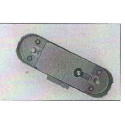 Serratura a stringa a 3 chiusure CAS 340 SINISTRA scatola in ferro ottonato bordo tondo