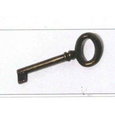 Chiave anello OVALE stelo piccolo in zama bronzata