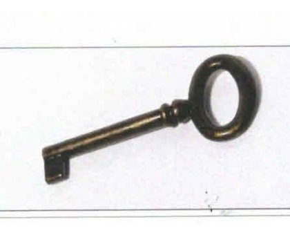 Chiave anello OVALE stelo piccolo in zama BRONZATA