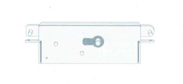 Serratura a stringa da infilare FASEM 32 Destra scatola in ferro grezzo bordo quadro