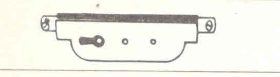 Serratura a stringa da infilare CAF 210 Sinistra scatola in ferro grezzo bordo tondo