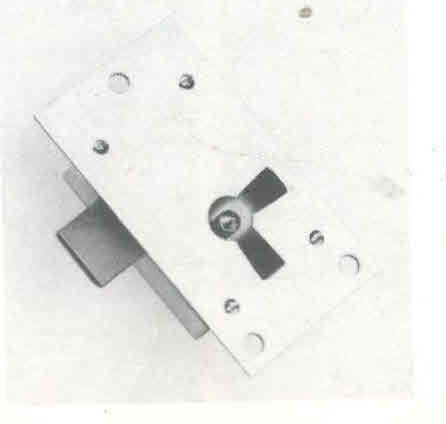 Serratura ad incasso CAS 48 entrata mm 15 Destra dorso ferro bronzato