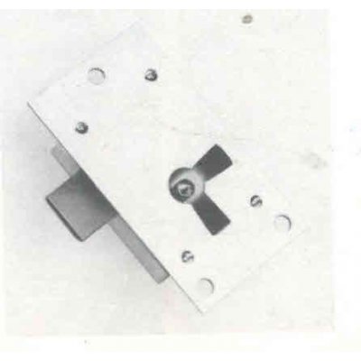 Serratura ad incasso CAS 48 entrata mm 15 Destra dorso ferro bronzato