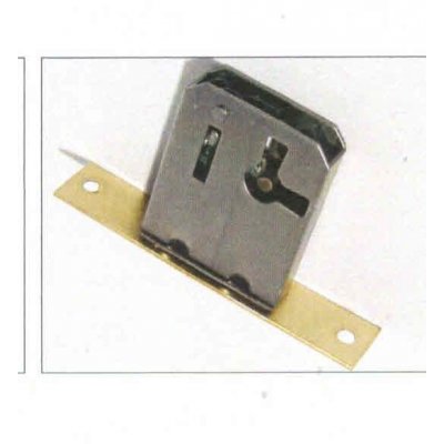 Serratura da infilare FASEM 14 Destra entrata mm 20 scatola in ferro grezzo bordo quadro ottone