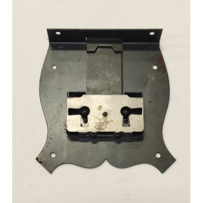 Serratura per mobili in stile CAS 1072/60 da incastrare in ferro BRUNITO