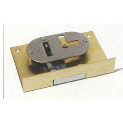 Serratura per mobili in stile FASEM 19/25 Dx da incastrare dorso ferro