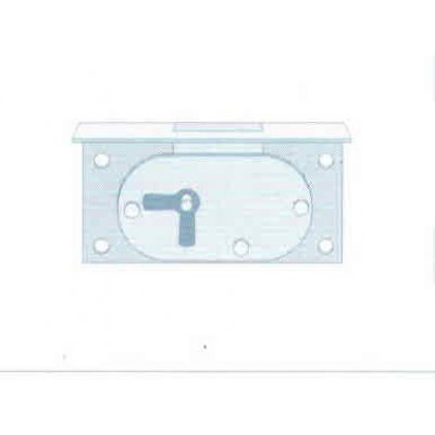 Serratura per mobili in stile FASEM 19/25 Dx da incastrare dorso ferro
