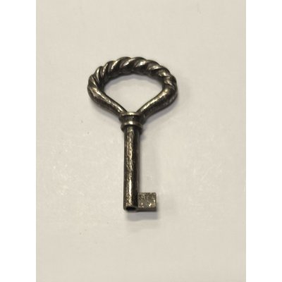 Chiave serie TORCIGLIONE mm 33 stelo piccolo in ottone BRUNITO