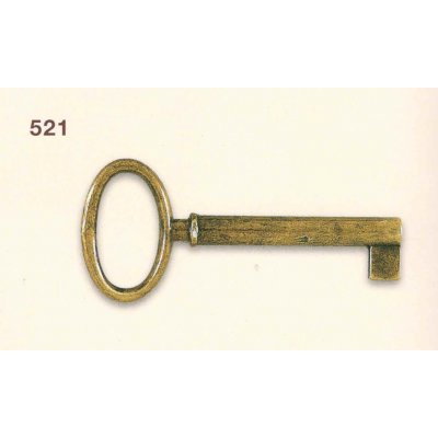 Chiave serie CLASSIC art 521/50 stelo medio in zama PATINATA