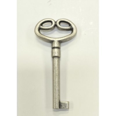 Chiave serie MARELLA art MG8277 stelo piccolo in ottone ARGENTO ANTICO