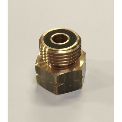 Riduzione filetto F 20x14 sn Italia x M 21,8x14 sn attacco Tedesco