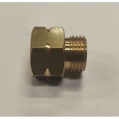 Riduzione filetto F 21,8x14 sn attacco Tedesco x M 20x14 sn Italia