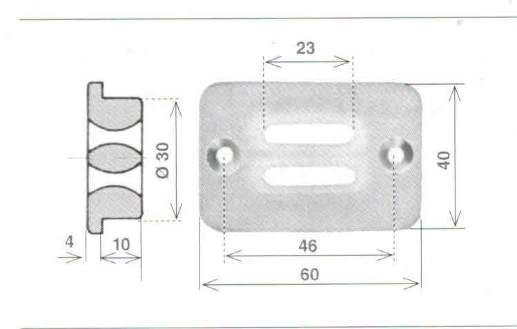 Guidacinghia trasversale in nylon x compact alfa