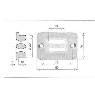 Guidacinghia trasversale in nylon x compact alfa