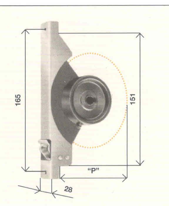 Avvolgitore mod. SMALL SP-5 MAGGIORATO interasse fori mm 165 tipo stretto