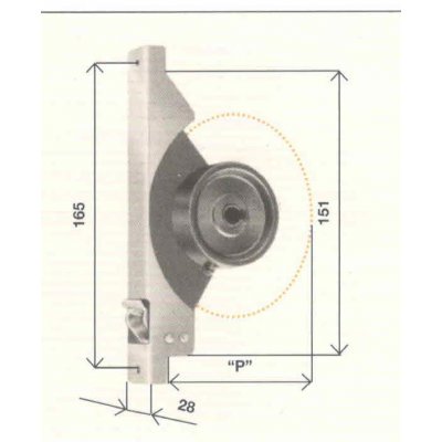 Avvolgitore mod. SMALL SP-5 MAGGIORATO interasse fori mm 165 tipo stretto