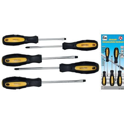 Set 5 pz cacciaviti croce PH e taglio BGS 35835