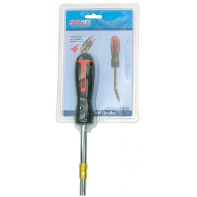 Cacciavite/Impugnatura portainserti magnetica con snodo con 10 bits attacco 1/4' FERMEC 55836