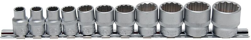 Set 12 pz bussole poligonali in pollici attacco 3/8" BGS 9112