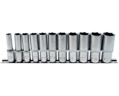 Set 11 pz bussole esagonali tipo lungo attacco 3/8" 8-19 mm BGS 2222