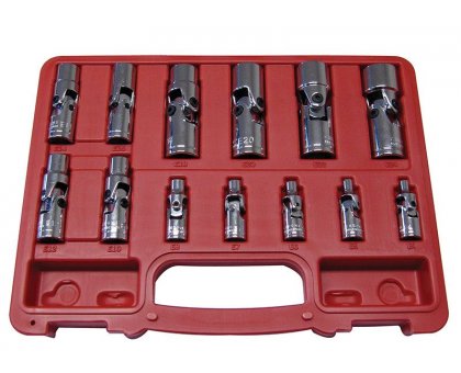 Set 13 pz bussole TORX FEMMINA snodate attacchi assortiti FERMEC 54813