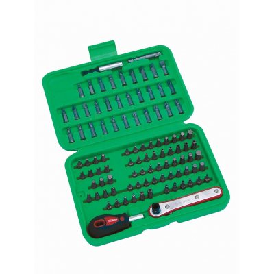 Cassetta 99 inserti attacco 1/4" assortiti FERMEC BIT99