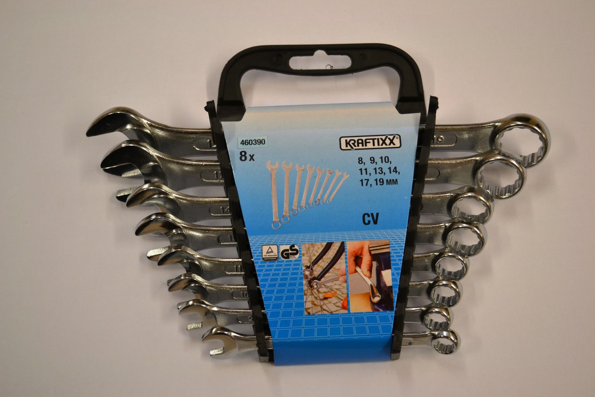 Set 8 pz chiavi combinate chromo-vanadio KWB 460390