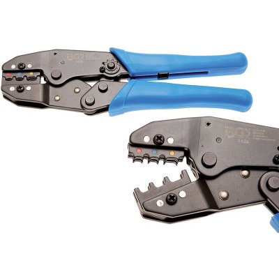 Pinza a crimpare a cricchetto per capicorda isolati 0,5-6 mm2 BGS 1426