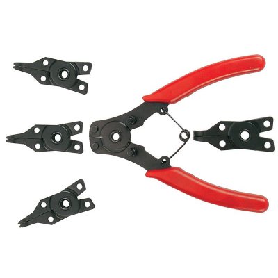 Pinza per anelli elastici seeger set 5 pz BGS 1708