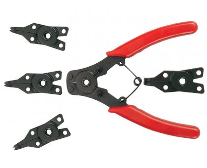 Pinza per anelli elastici seeger set 5 pz BGS 1708