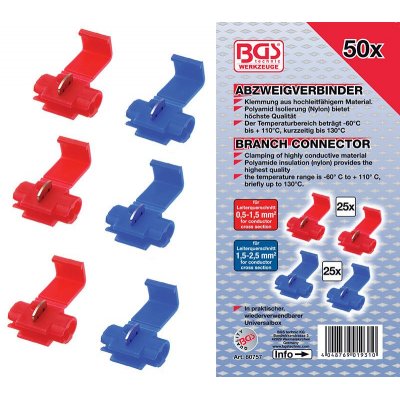 Assortimento 50 pz connettori rapidi BGS 80757