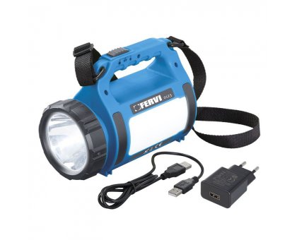 Torcia multifunzione a led ricaricabile con USB FERVI 0123