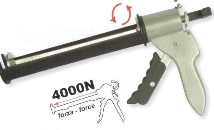 Pistola per silicone forza 4000 N METROPLAST