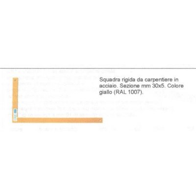 Squadra da carpentiere in acciaio mm 800 VOLA