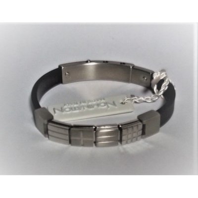 Nomination bracciale acciaio e caucciù ref. 023500/000